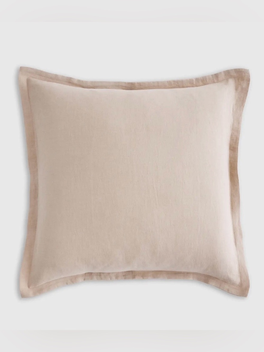 NWOT Quince European Linen Euro Sham, 26 X 26 (Toffee)